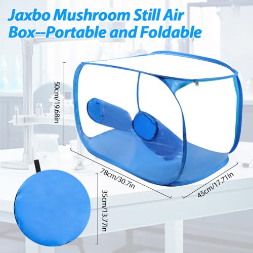 Jaxbo Collapsible Mushroom Develop Equipment: Transportable Mycology Fume Hood and Propagation Station, 35.5x23.5x23.5 inches, with Mushroom Develop Luggage and Tent